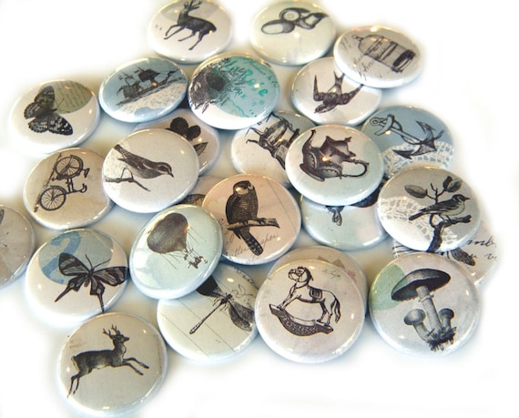 Buttons - Vintage Images (set of 20)