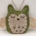Owl Ornament, Felt Owl Ornament, Owl Wedding Favor