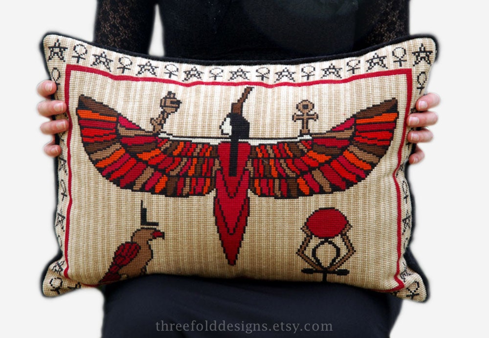 Egyptian Cross Stitch Kit Isis Mythology