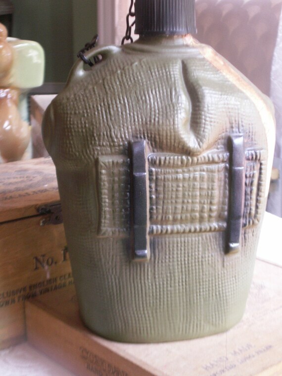 Jim Beam Decanter Army Canteen by DevilDogs on Etsy