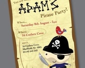 custom pirate party invitation