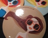 Stylish girls pocket mirror