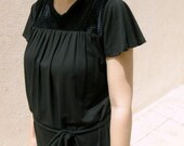 Dress with Belt,black color