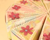 Paper cake, wedding favor, baby shower, party favor, centerpiece, pastel candy holder