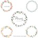 CLIP ART - Flower Monograms - for commercial and personal use