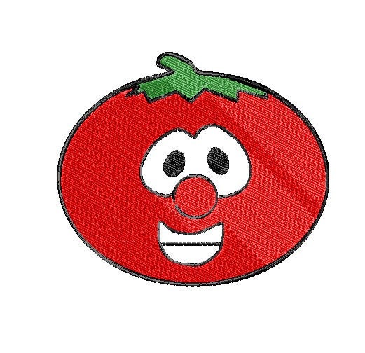 Bob Tomato Veggietales Machine Embroidery By Selahgracecreations