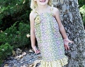 INSTANT FOWNLOAD- Hannah Dress (Size 3 months- 6) PDF Sewing Pattern and Tutorial