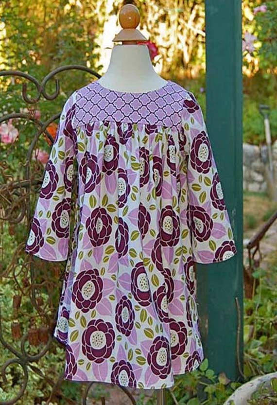 INSTANT DOWNLOAD- Emory Dress  (sizes 12 /18 months to 6) PDF Sewing Pattern and Tutorial