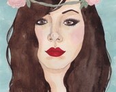 Custom A4 sized Watercolour portrait