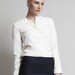 Silk Long-Sleeved Shirt - Pure White Silk