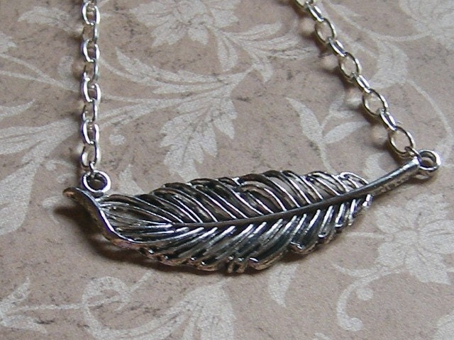 Falling Feather Necklace
