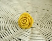 Yellow mustard rose ring