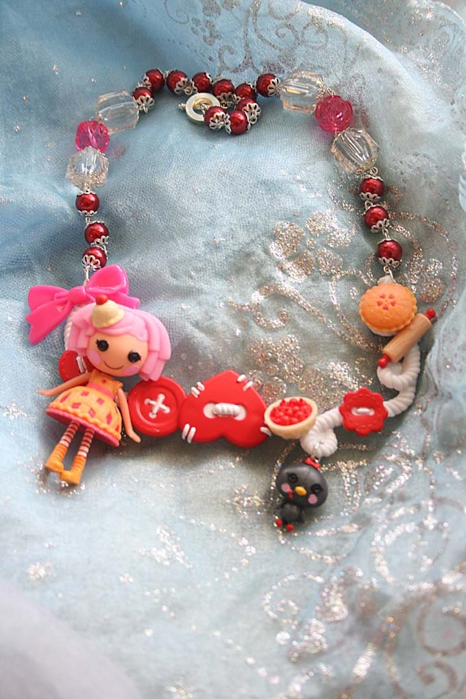Lalaloopsy Cherry Pie Doll necklace