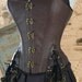 28" waist Steampunk Corset Brass DarkTan Swashbuckler Pirate