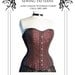 Victorian Corset Sewing paper Pattern long line 1880's small (FBS)