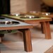 Mid Century Modern Pet Feeder & stainless steel bowls
