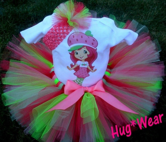 Custom Strawberry Girl Shortcake Birthday Tutu