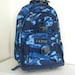 Boys Rolling Backpack With Monogram Large Size (Upcycled Pottery Barn) -- Navy Camo -- Free Domestic Shipping