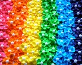 Royal Icing Flowers - 300 Handmade Sparkling Royal Icing Flowers- Rainbow Mix