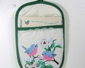 Vintage Memo Pad Holder and Decorative Pot Holder