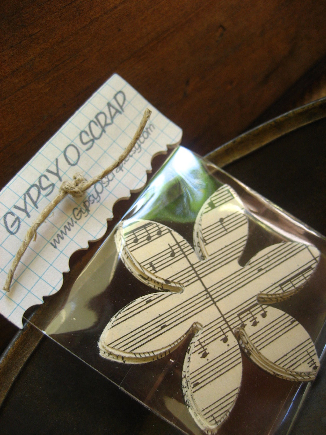 Vintage Music Flower die cuts (20)