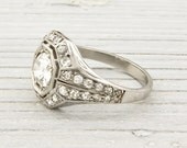 Antique .78 Carat Diamond Engagement Ring