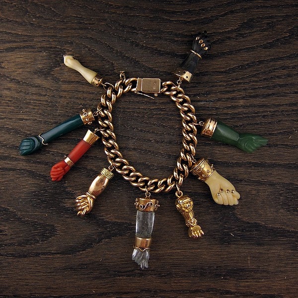 Gold Figa Charm Bracelet