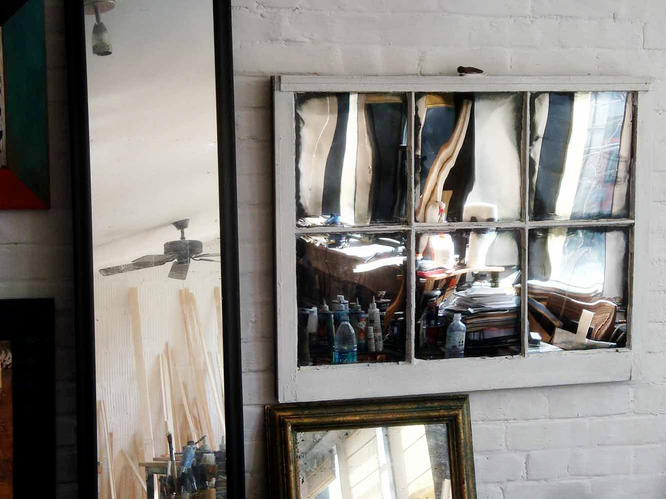 Antique Window Mirror
