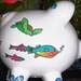 Colorful fish ceramic piggy bank
