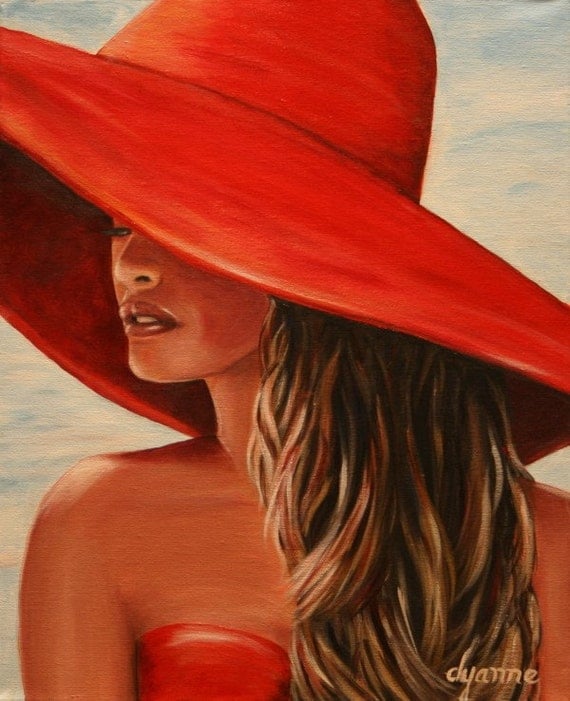 Lady in Red 20 x 16