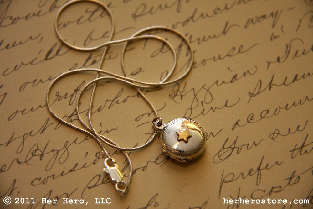 Gold Star Locket