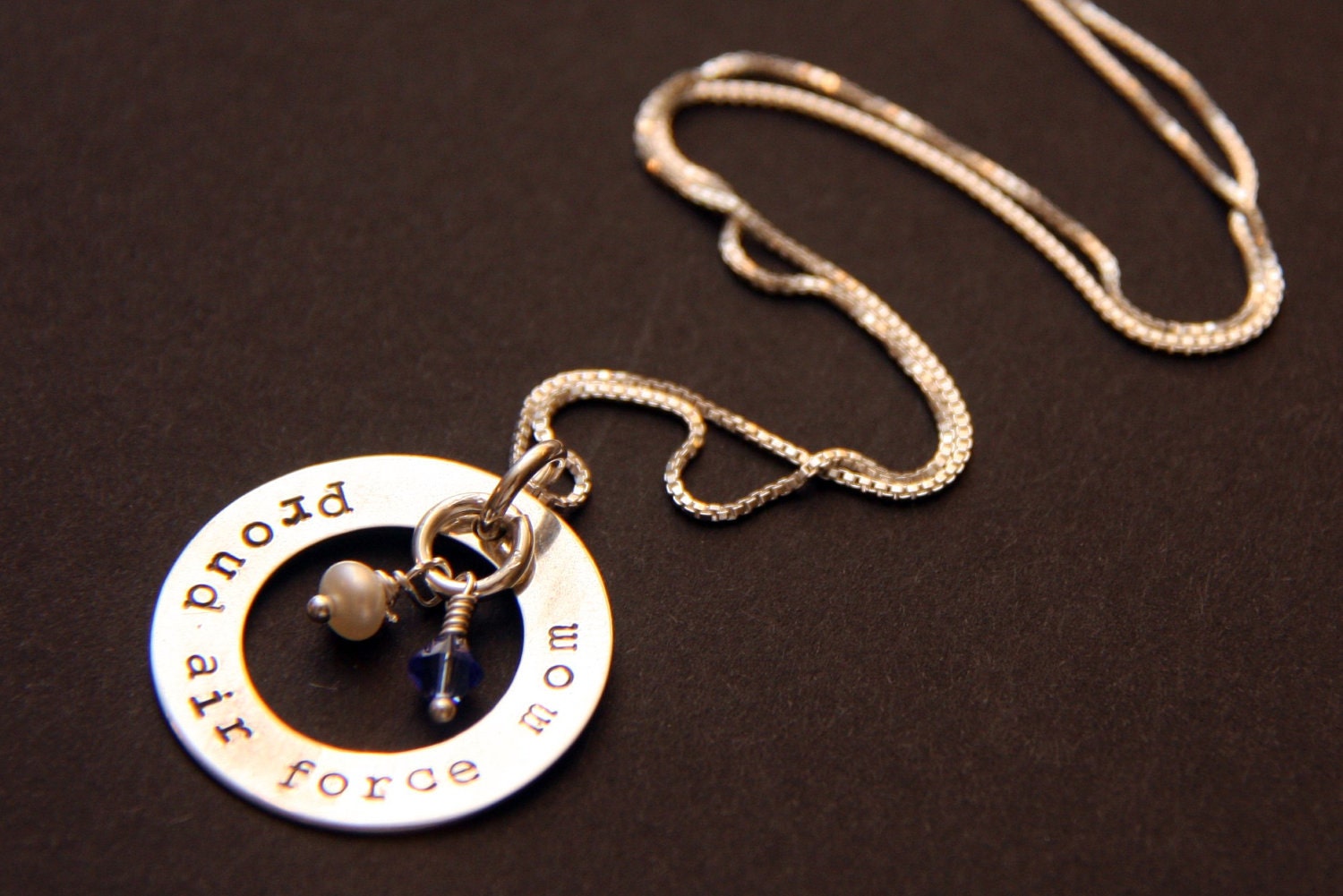 Air Force mom necklace