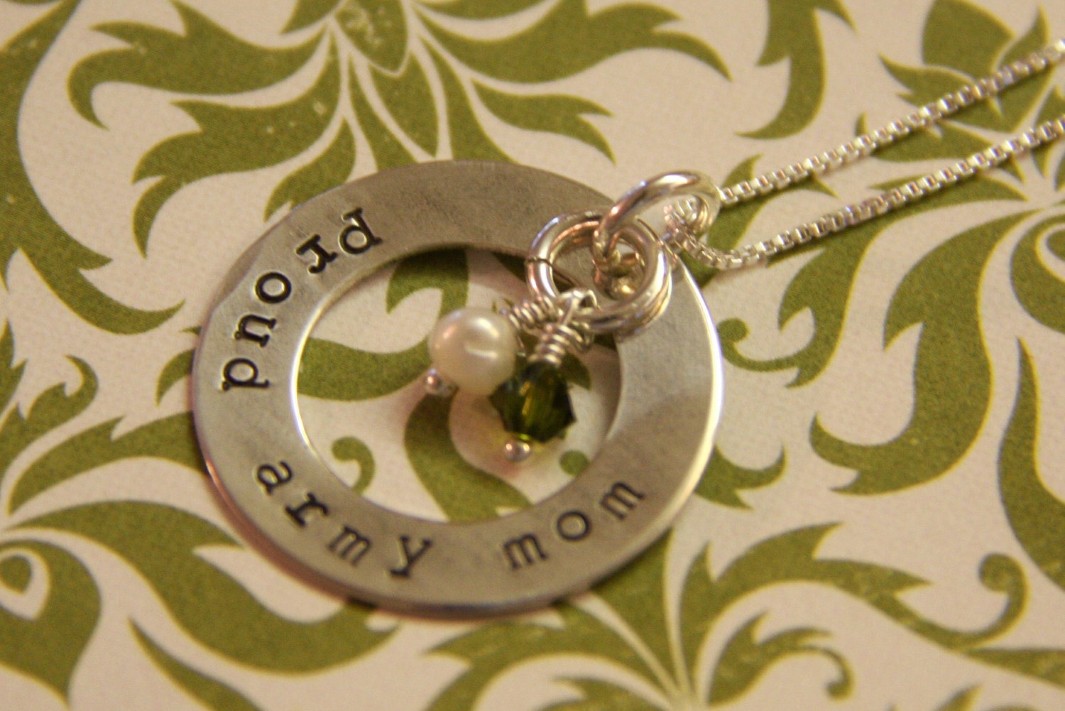 Army mom necklace