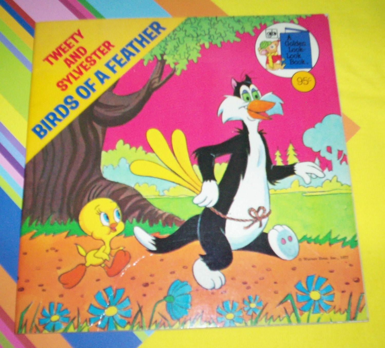 TWEETY AND SYLVESTER Birds Of A Feather Vintage Childrens Book 1977