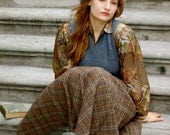 70s Vintage Pleated Skirt - Wool- Pendleton - Schoolgirl Look