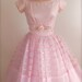 Vintage 1950s Prom Dress - Pink Cocktail Dress - Bridesmaid Dress - 50s Party Dress