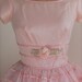 Vintage 1950s Prom Dress - Pink Cocktail Dress - Bridesmaid Dress - 50s Party Dress