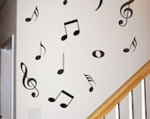 45 Music Note----Removable Graphic Art wall decals stickers home decor