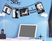 Sweet Memory photo frame----Removable Graphic Art wall decals stickers home decor