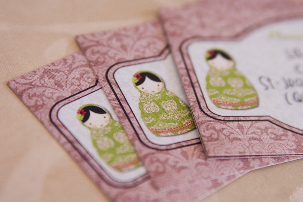 Matryoshka Dolls - Mailing Tags