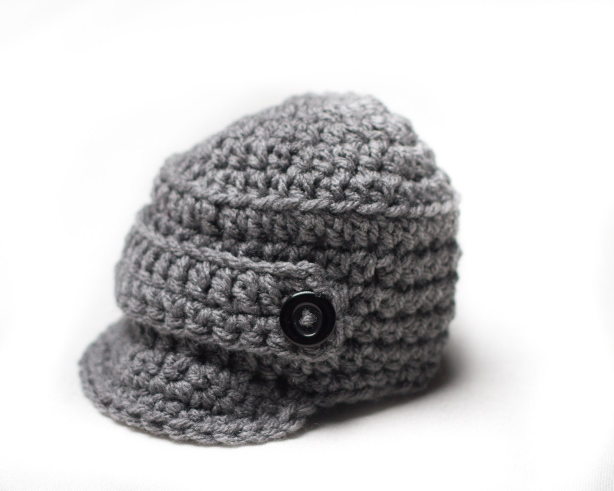 Baby Boy Hat Newborn Hat Baby Boy Crochet Hat Infant Gray Newsboy Hat Photo Prop Baby Boy Coming Home Outfit Clothes Clothing
