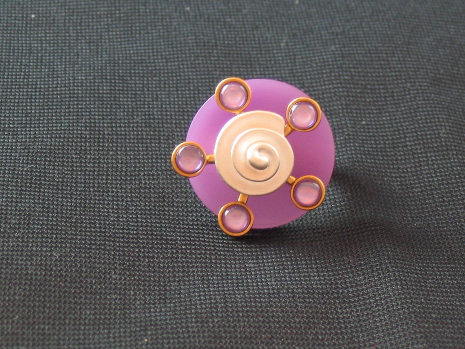 Purple Layered Ring