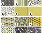 Custom Crib Bedding You Design- Bumper and Bedskirt  Citron Collection