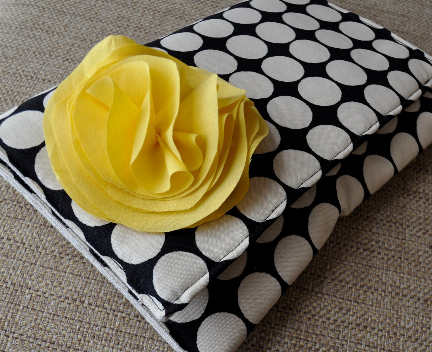 divine dots foldover clutch
