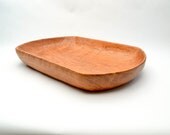 The Cherry Bowl, Hand Carved Wood, Large Wooden Bowl,  Decorative Grain, Rich Color