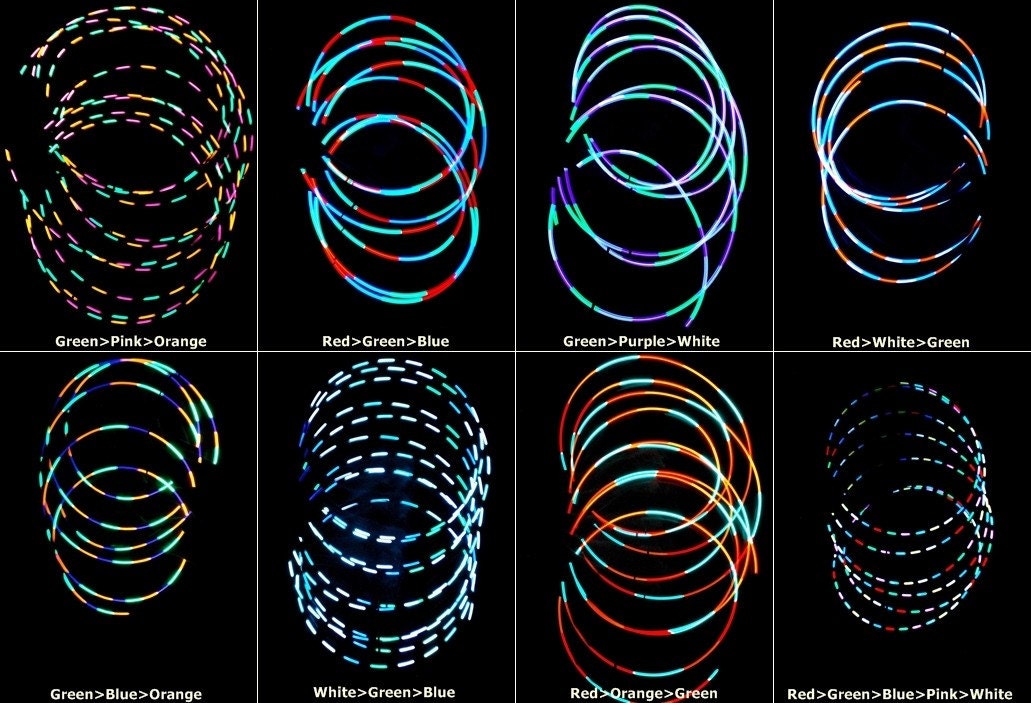 Custom Made-To-Order Rechargeable LED Hula Hoop (10 Regular LEDs, 10 Strobing LEDs)