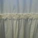 Shabby Chic White Ruffled Bottom Chiffon Flower Trim
