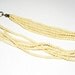 Vintage Multi Strand Bone Beaded Necklace
