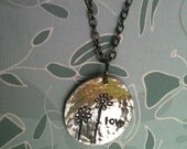 WHIMSY....Hand Stamped Necklace