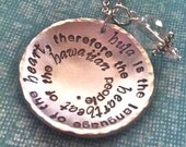 NEW-For the LOVE of HULA...Hand Stamped Necklace